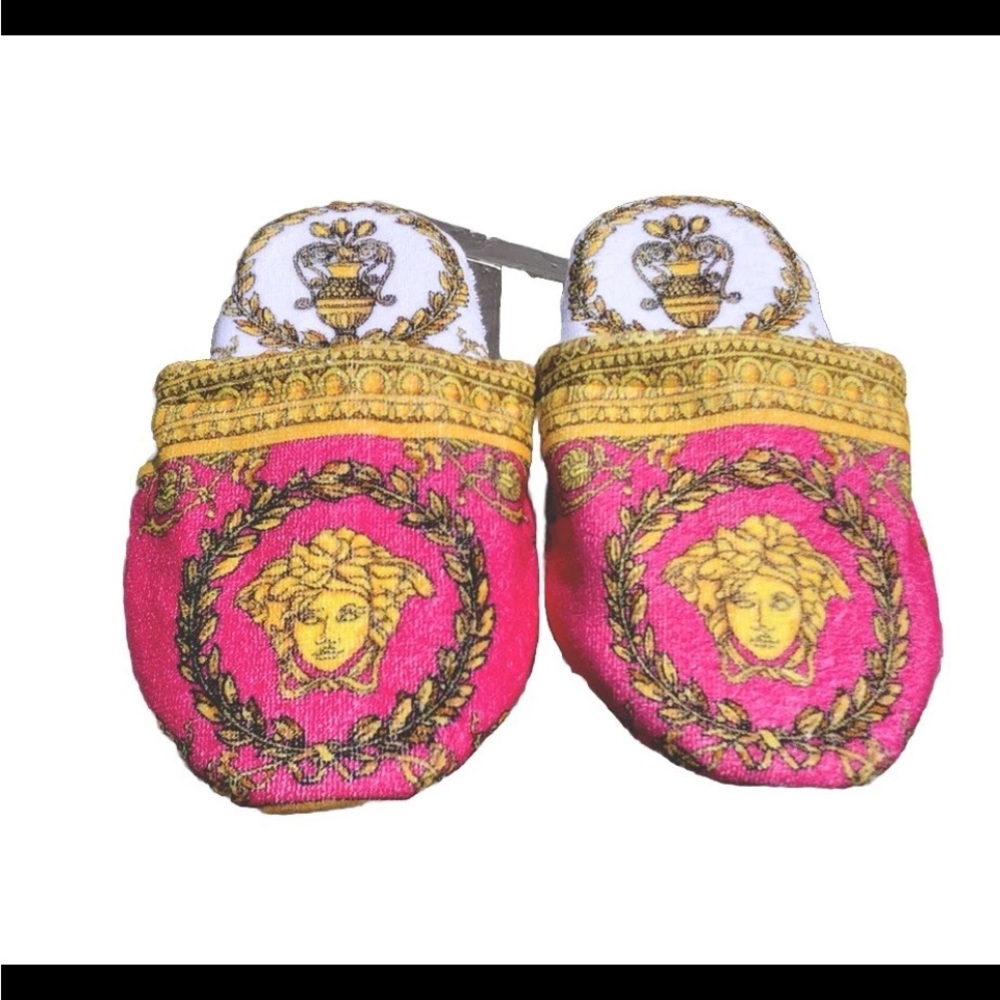 Versace Terry Medusa unisex 100% authentic bath slippers size L